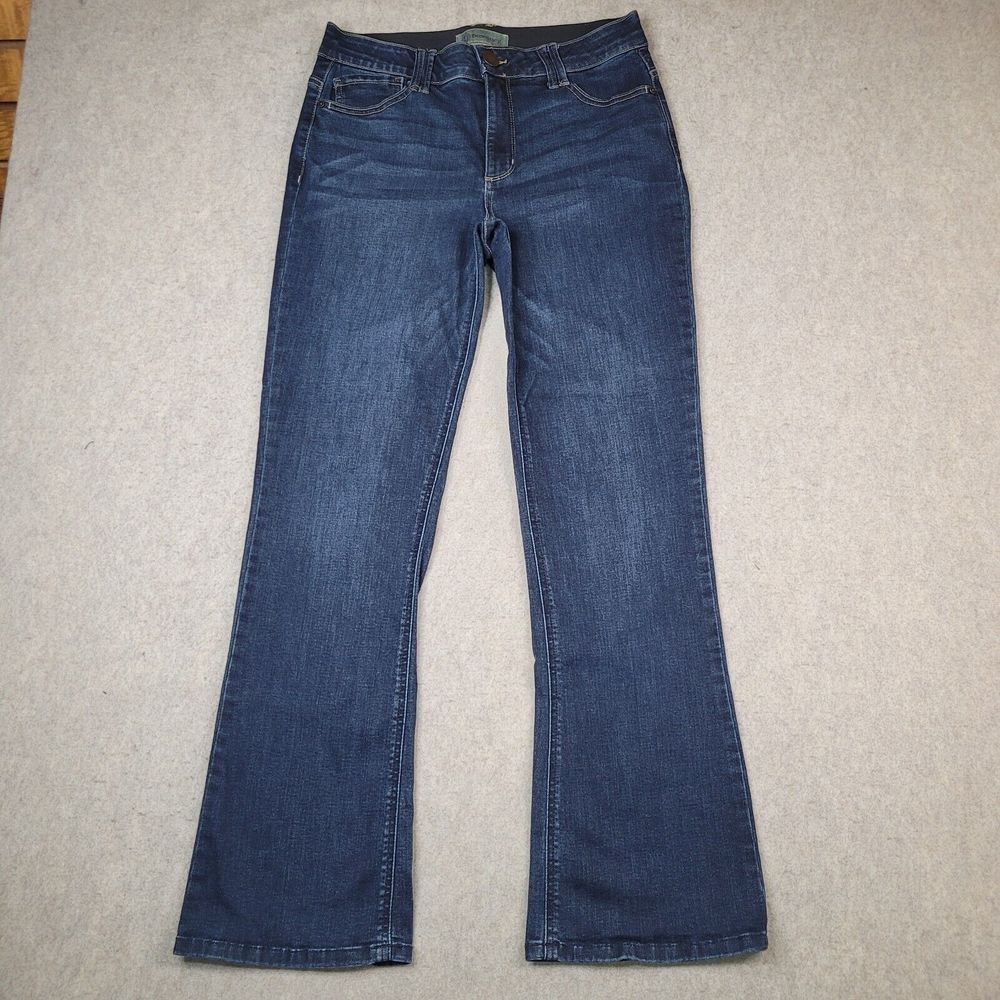 Democracy Ab Technology Jeans Womens Size 10 Blue Denim Flare 32x31 Pants